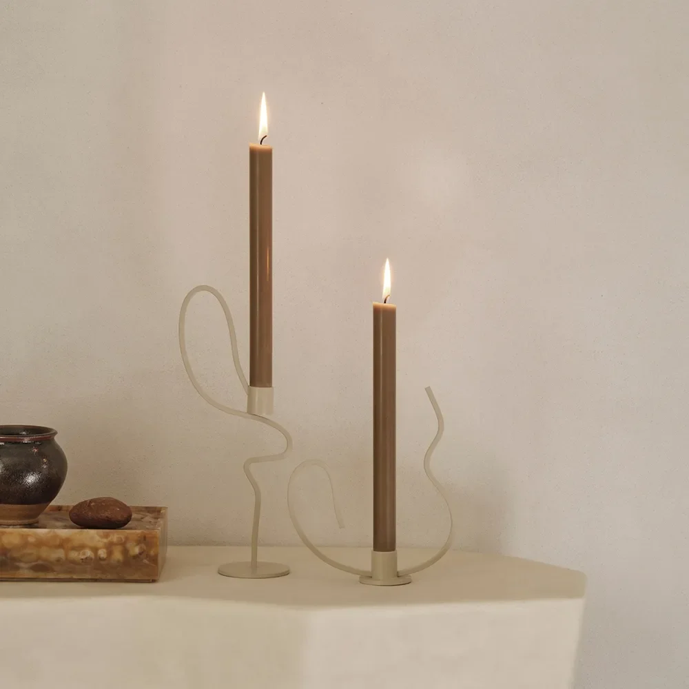 Valse Ljusstake hög Cashmere