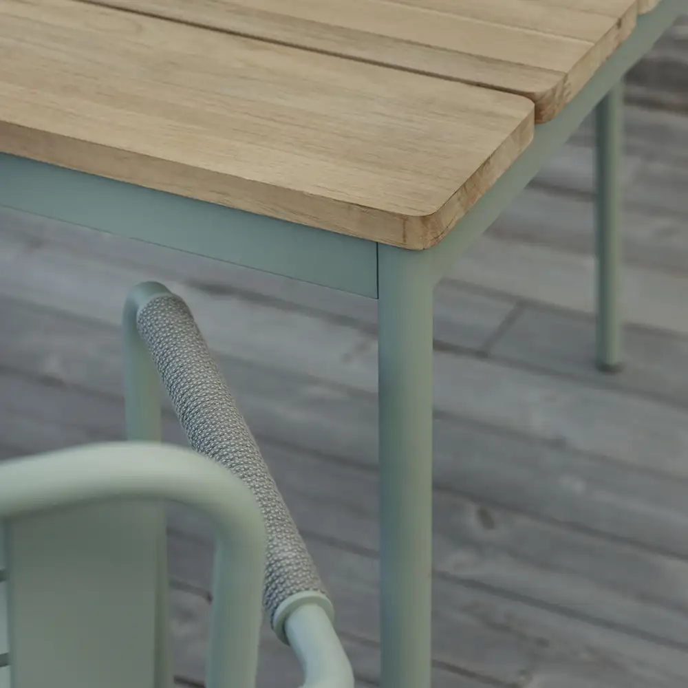 Nox Matbord 90x238 cm Bambu/Dusty Green