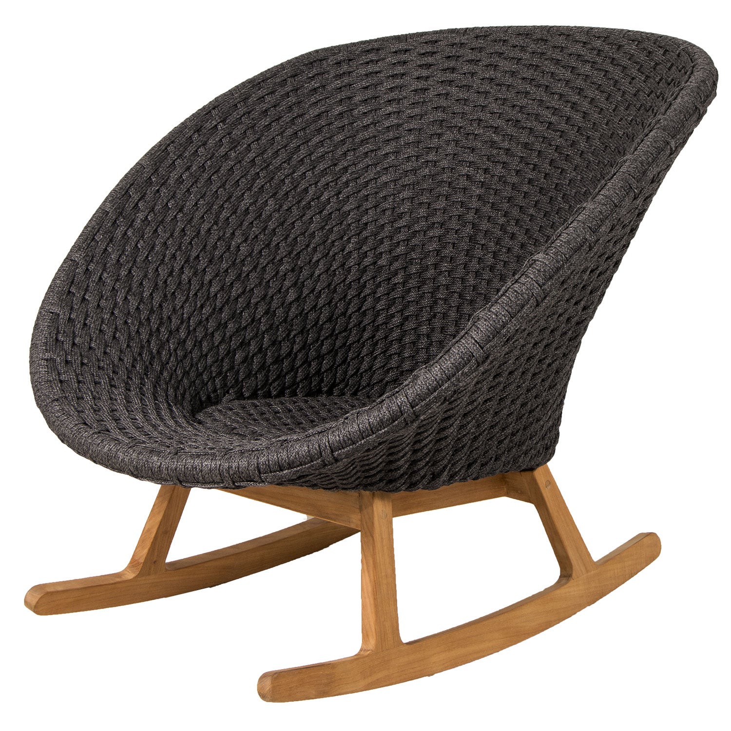 Peacock Gungfåtölj Teak Dark grey 