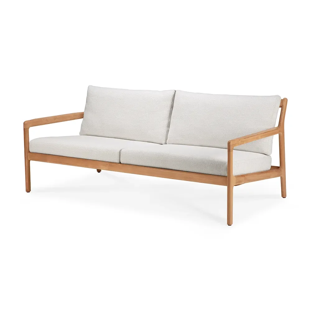 Jack 2-sits soffa Teak/Off White