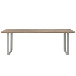 70/70 Matbord 225x90 cm Sapele Mahogany/Grey