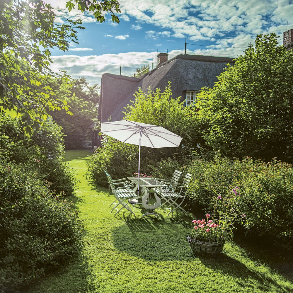 Alu-smart parasoll 200x200 cm kat.2 156 Pale grey