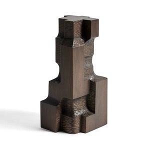 Block Organic skulptur espressolackad mahogny