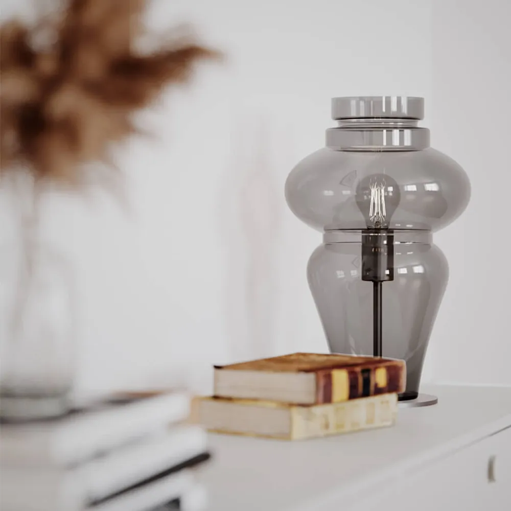 Dolores bordslampa grå