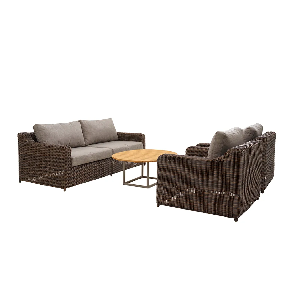 Glendon 3-sits soffa  Dark brown / Soft moose