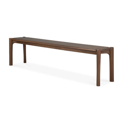 PI Bänk 35x186 cm Brunlackad teak