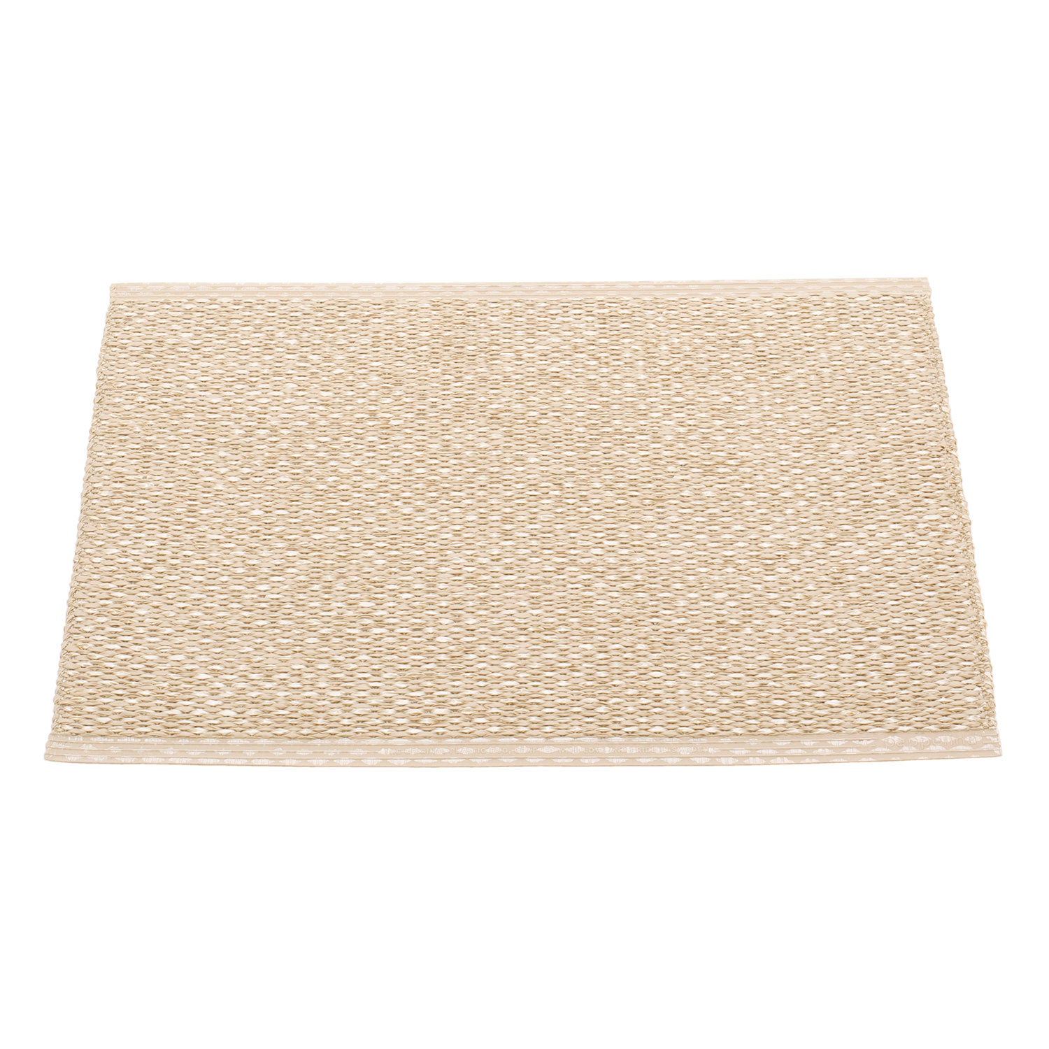 Svea matta 70x50 cm beige / champagne metallic 