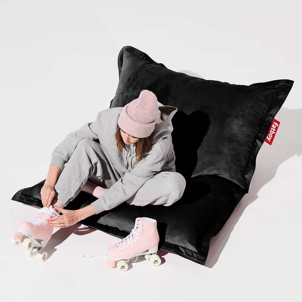 Original saccosäck slim velvet recycled black