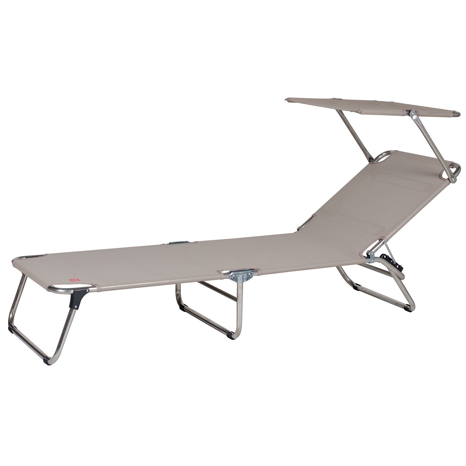 Amigo solsäng top aluminium/textilene taupe 