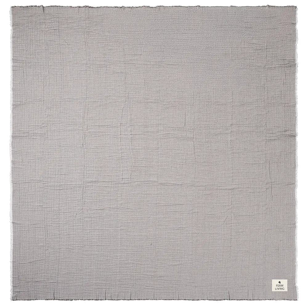 Fino Överkast - Ink Blue/Sand