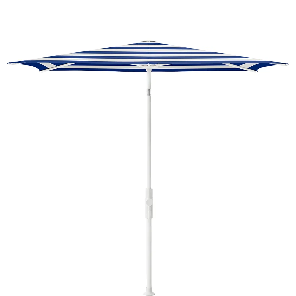 Glatz Twist parasoll 210×150 cm matt white Kat.5 602 Blue Stripe