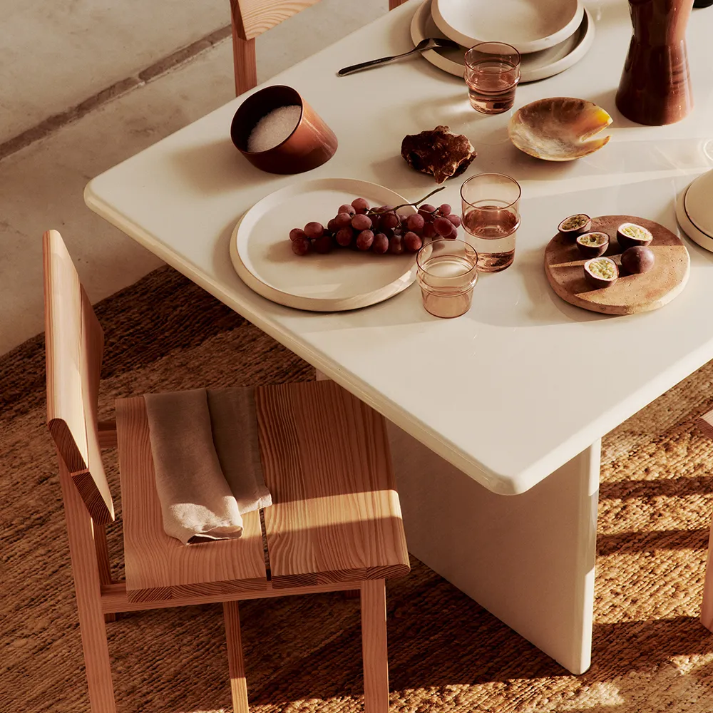 Rink Matbord 240x90 cm - Eggshell