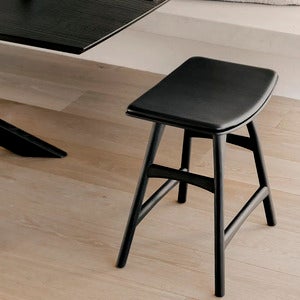 Osso Pall Svartlackad ek/Black leather