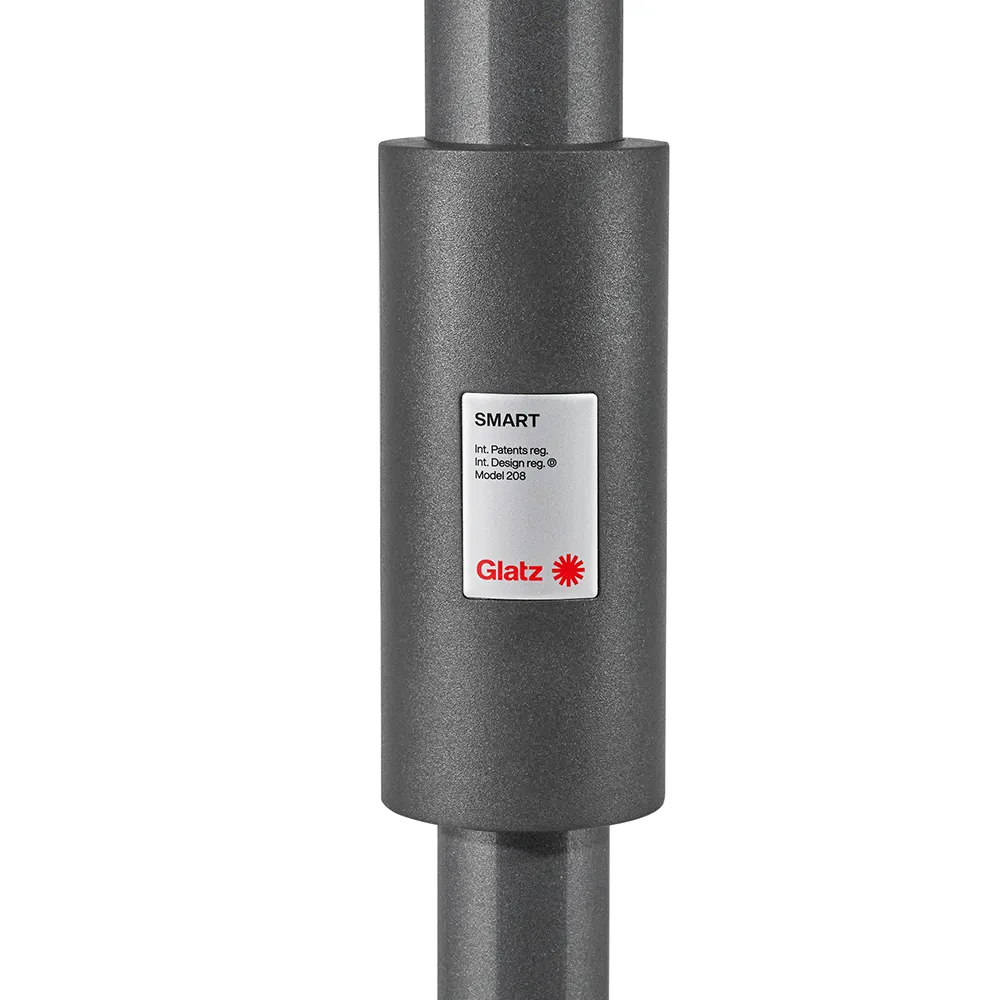 Smart parasoll 200 cm anthracite Kat.5 570 Steel Stripe