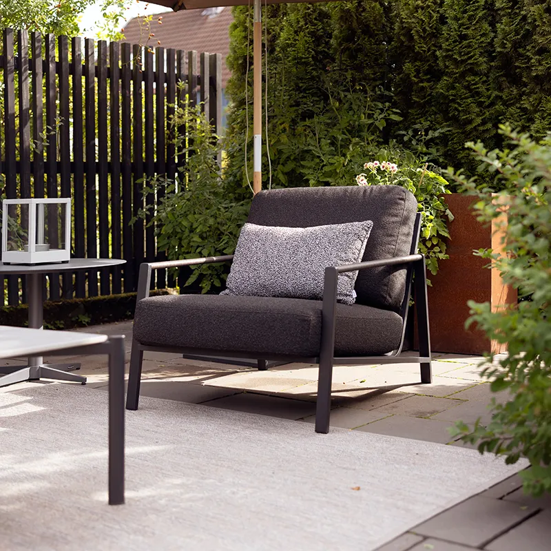 Lyra fåtölj Svart / Teddy black