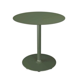 PICO Cafébord Ø74 cm, rund bas Olive green