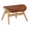 A Conversation Piece Ottoman Fotpall Oak/Umage Leather Cognac
