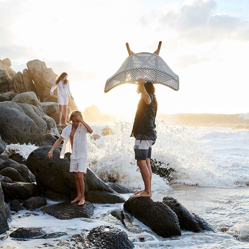 MBRACE loungestol låg CHESTNUT 