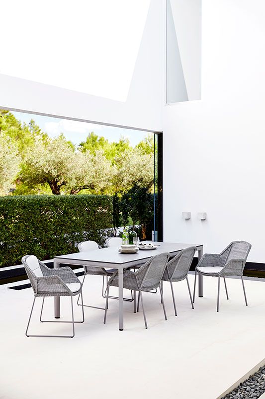 Drop Matbord 150X90cm Ljusgrå 