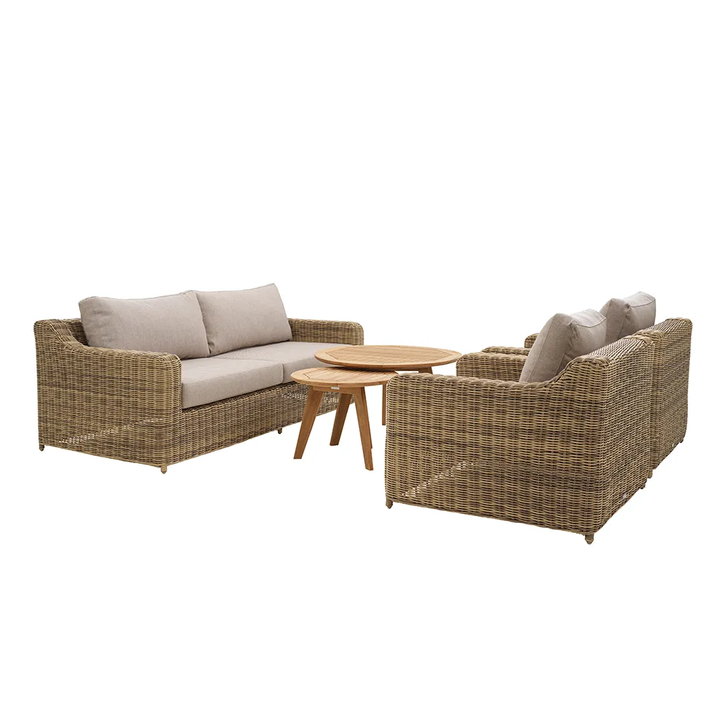 Glendon 3-sits soffa  Rustic / Beige