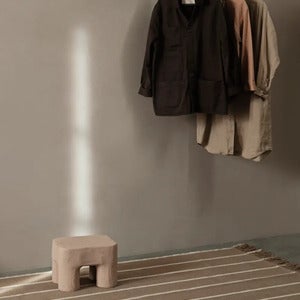 Calm Kelim Matta 200x300 cm - Dark Sand/Off-white