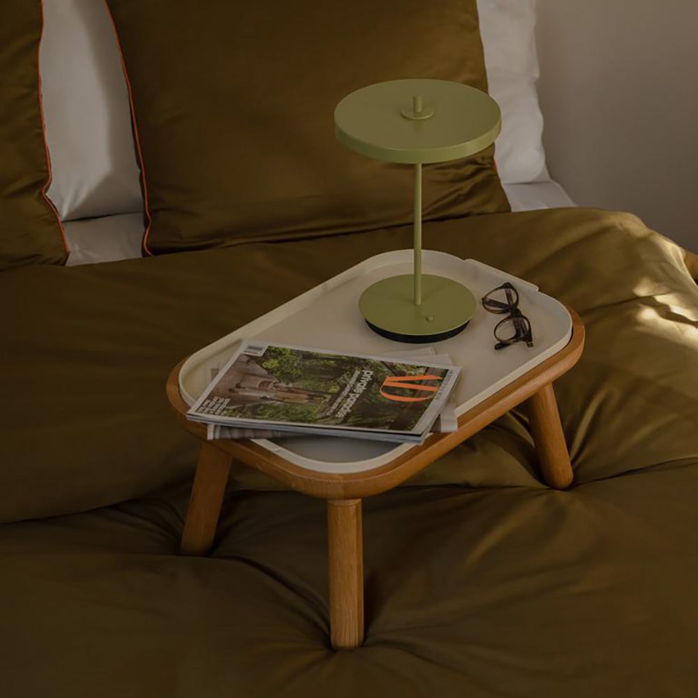 Paff Sidobord Lågt Ek/Pearl White