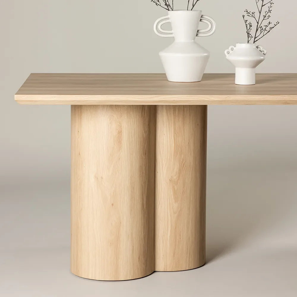 Olivia matbord 100x210 cm Vitputsad