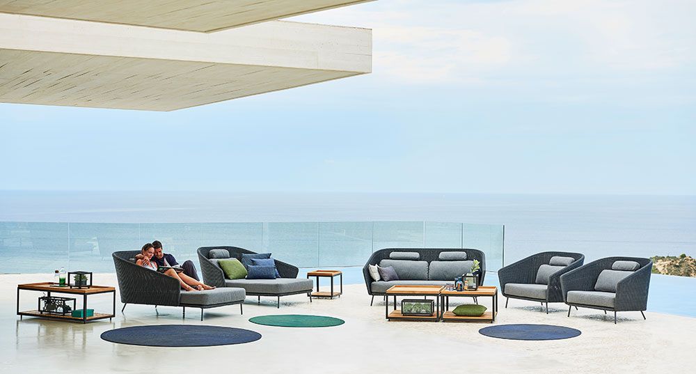 Mega loungefåtölj Grafit