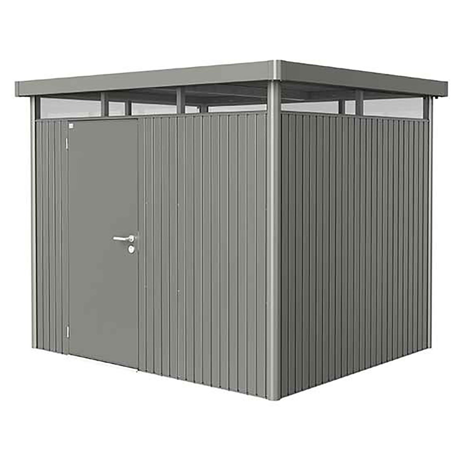 Highline trädgårdsskjul storlek h3 metallic kvarts-grå