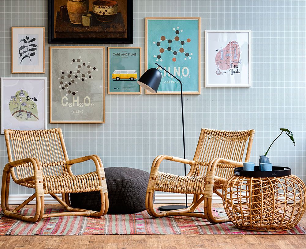 Curve loungefåtölj Natur