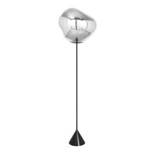 Melt Cone Slim Golvlampa Silver LED