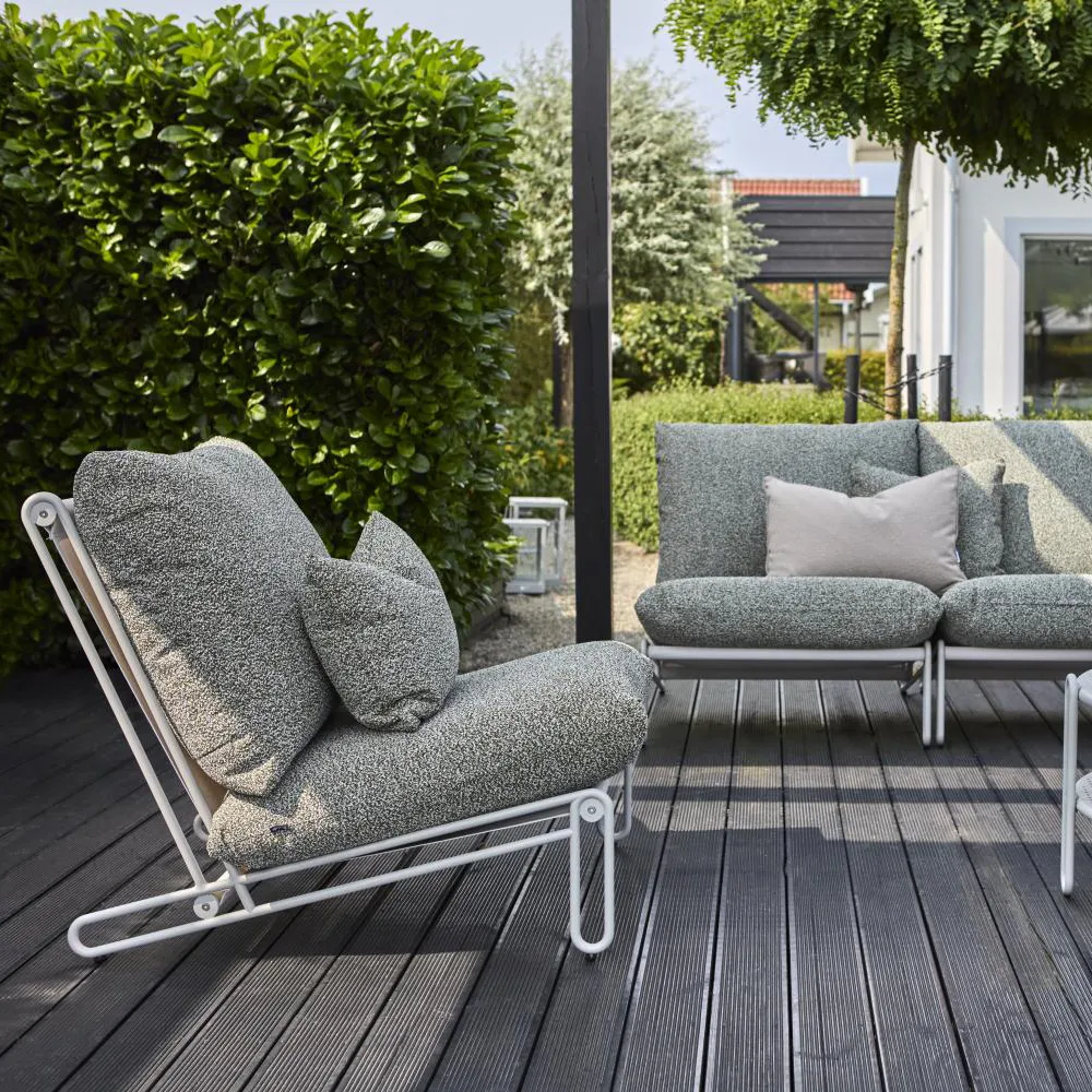 Blixt fåtölj Ljusgrå/Teddy Verde