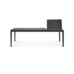 Bok Matbord 90x160-240 cm Svartlackad ek
