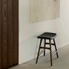 Osso Pall Brunlackad teak/Black leather