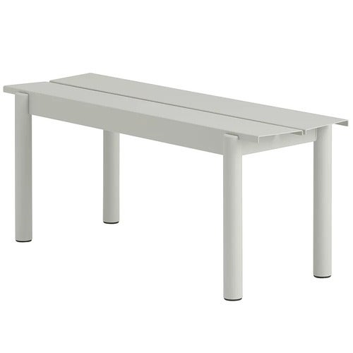 Linear Steel Bänk 110x34 cm Grey 