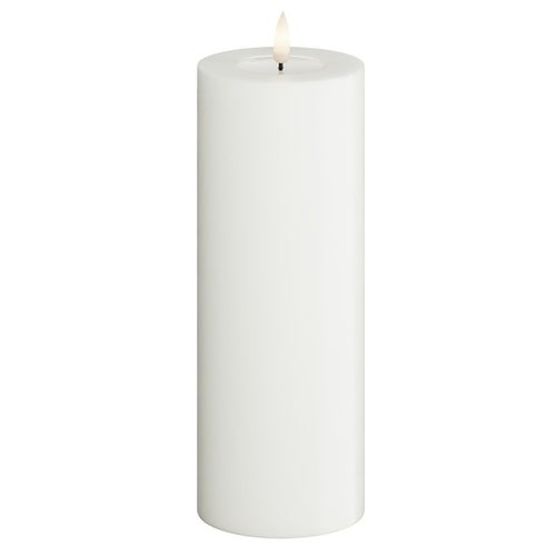 LED blockljus 7,5x20 cm vit
