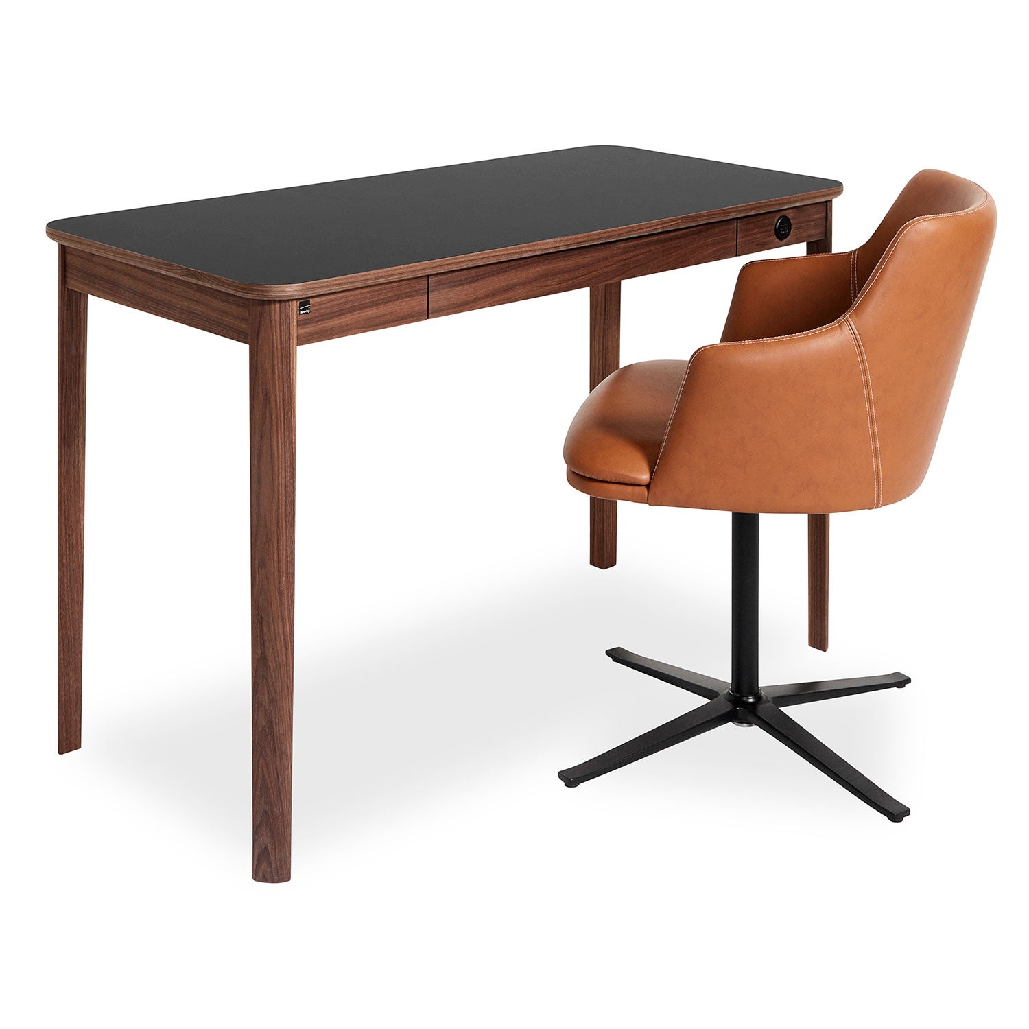 Sm131 Skrivbord Ek Lack 115X55X74Cm 