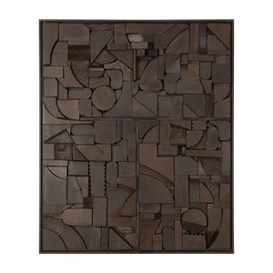 Bricks Väggdekor 60x50 cm Brun