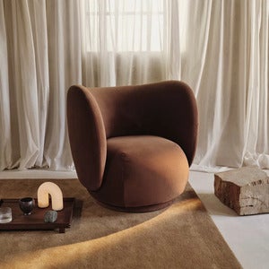 Rico Lounge Fåtölj Rich Velvet - Soft brown
