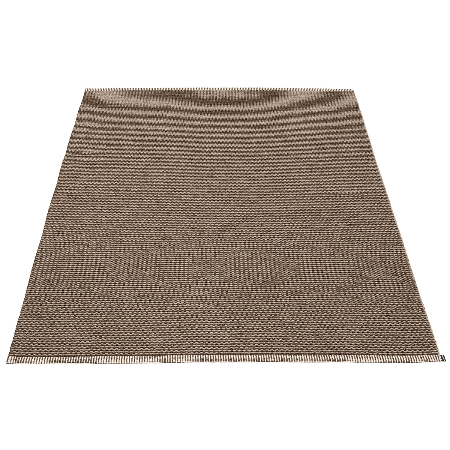 Pappelina Mono matta 140×200 cm dark brown / dark linen