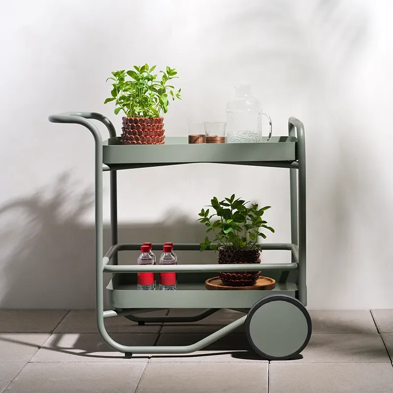 Trolly serveringsvagn Dusty green