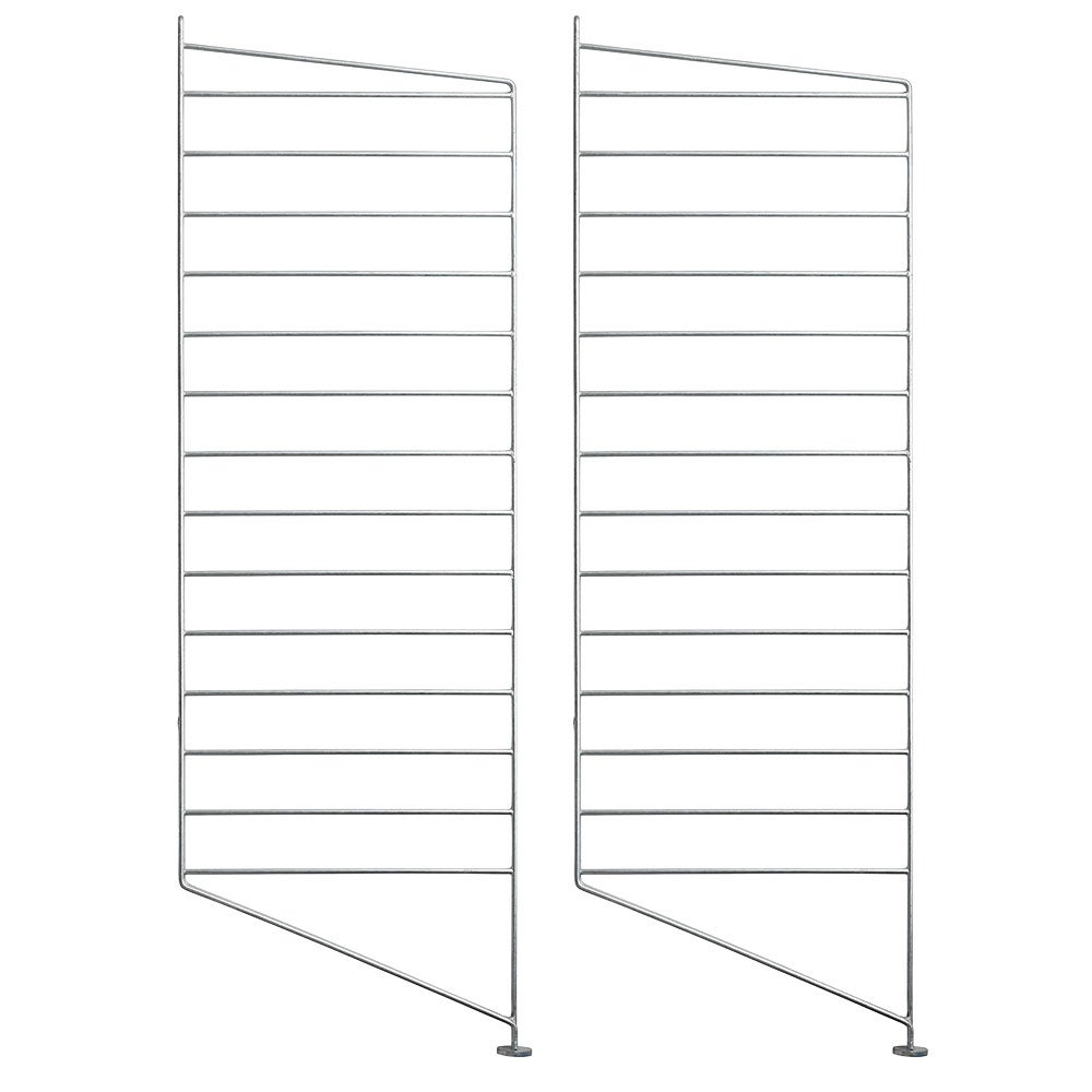 Golvgavel 85x30 cm Galvaniserad 2-pack