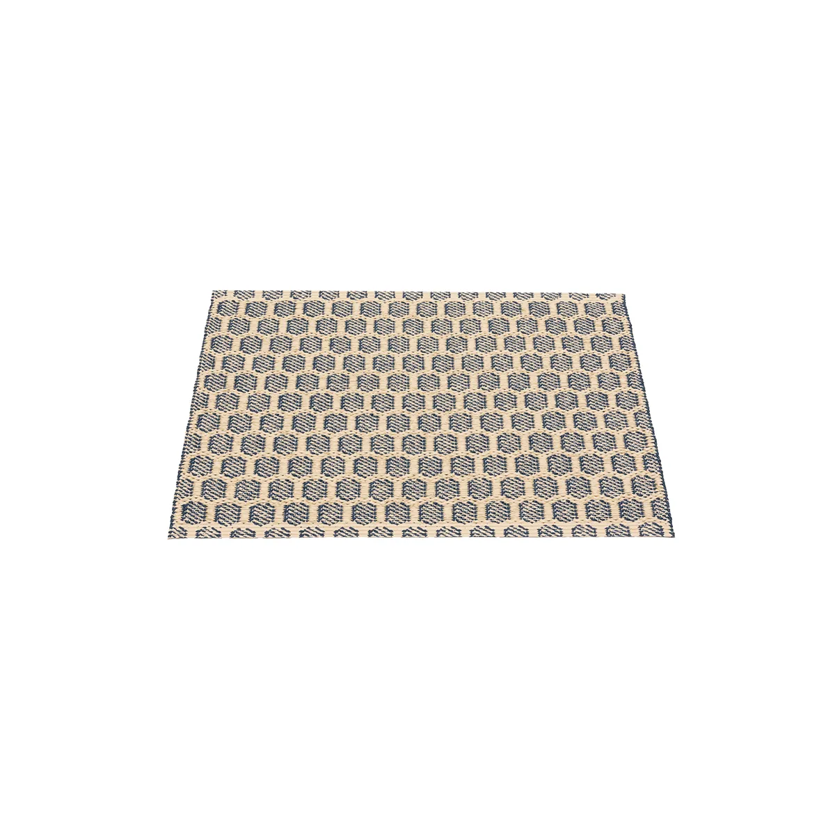 Vändbar Plastmatta MIMI Ocean Blue/Cream 70x50 cm