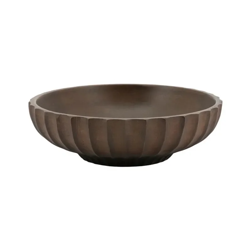 Yori small Skål 19x19x6 cm Mangoträ dark brown