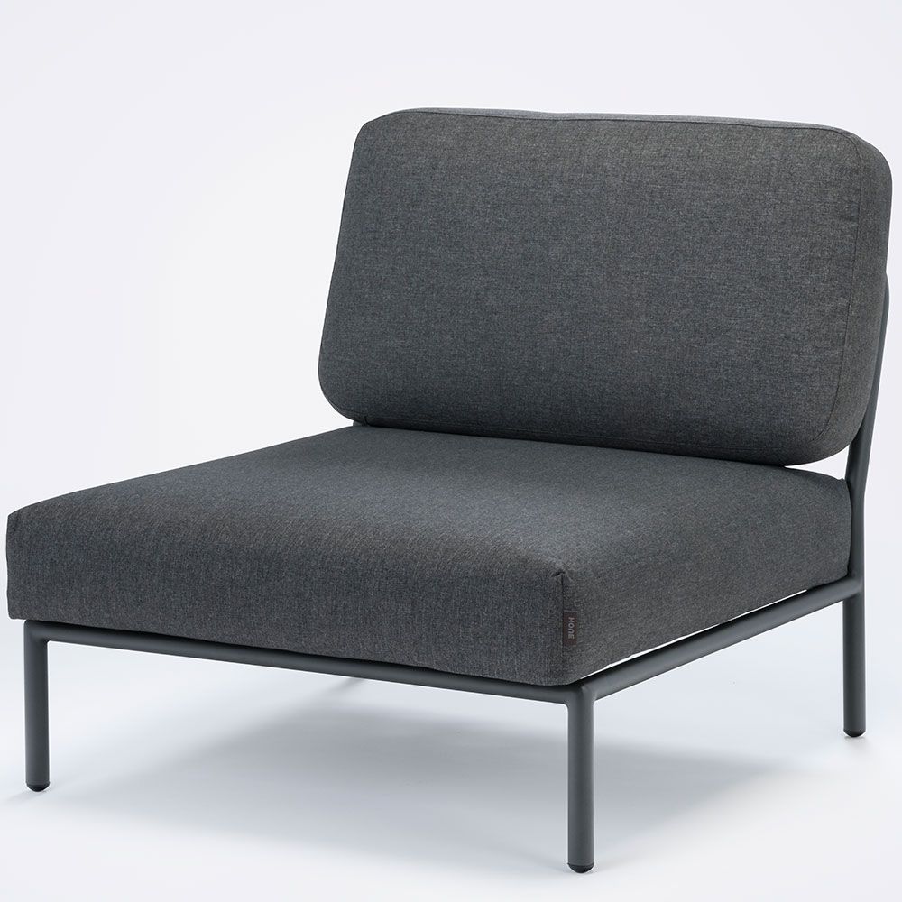 Level mittdel grå aluminium