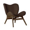 A Conversation Piece Loungestol Dark Oak/Teddy Brown