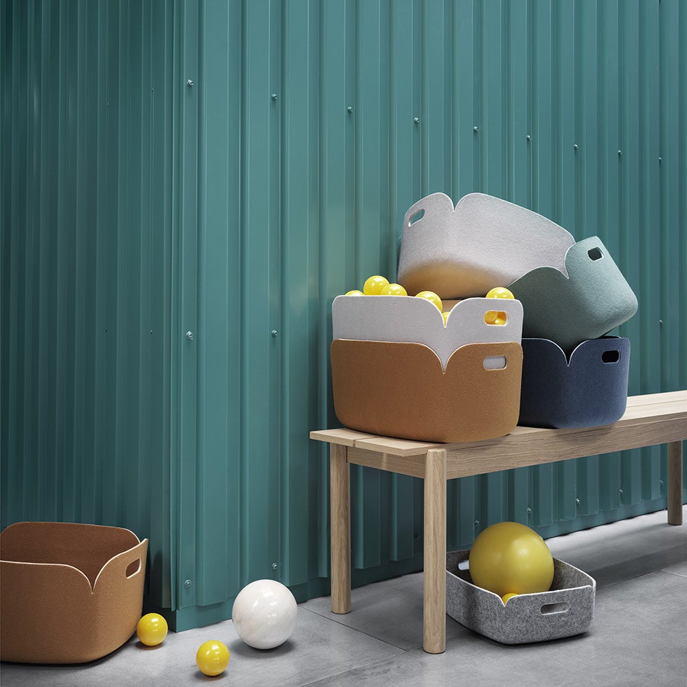 Restore Basket Förvaringslåda 28 x 28 cm- Dusty Green Muuto