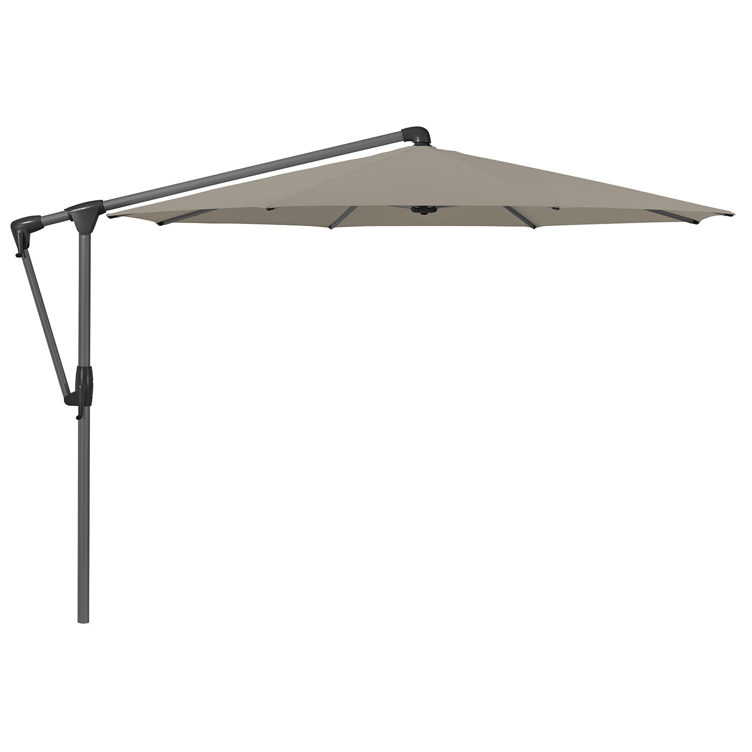 Sunwing Casa frihängande parasoll 330 cm kat.5 antracite alu / 611 sandstone