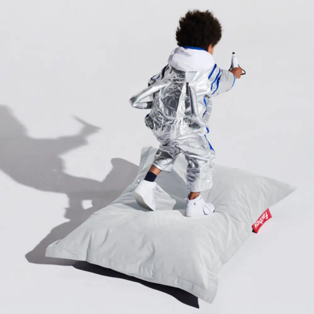 junior canvas sittsäck recycled cool grey