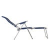 Spaghetti footrest blue matt aluminium 